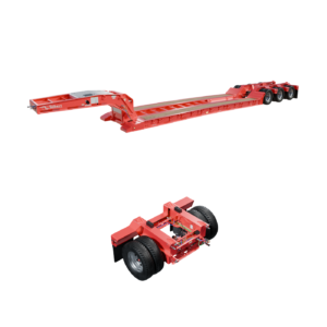 Talbert 55CC Detachable Gooseneck Lowboy + Flip Axle 3D MODEL